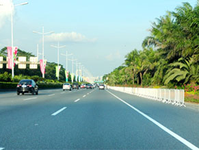 滨海大道路灯工程